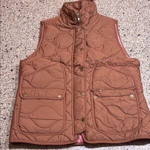 Women's Quilted Brown Vest